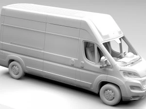 peugeot boxer van l3h3 2017 3D Model