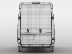 peugeot boxer van l3h3 2017 3D Model