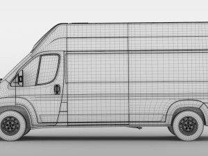 peugeot boxer van l3h3 2017 3D Model