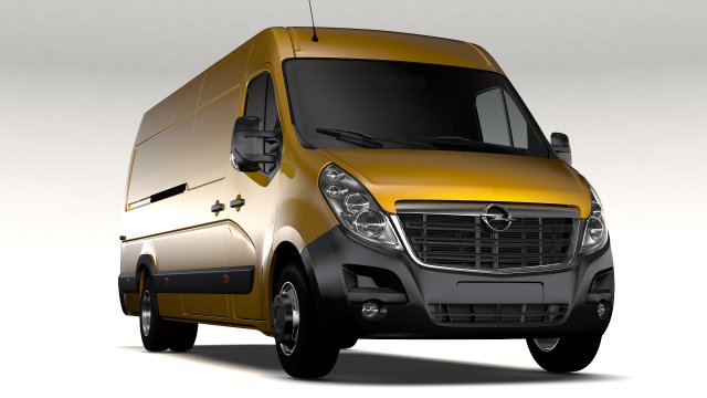 opel movano l4h2 van 2016 Model 3D .c4d .max .obj .3ds .fbx .stl .blend 