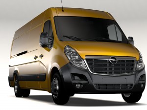 opel movano l4h2 van 2016 3D Model
