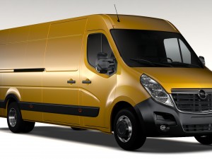 opel movano l4h2 van 2016 Model 3D
