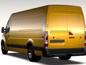 opel movano l4h2 van 2016 Model 3D