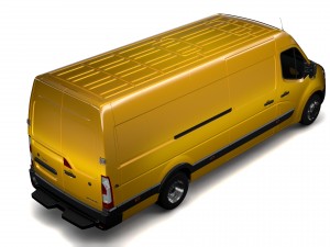 opel movano l4h2 van 2016 Model 3D
