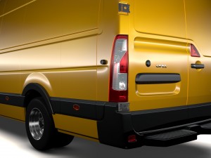 opel movano l4h2 van 2016 Model 3D
