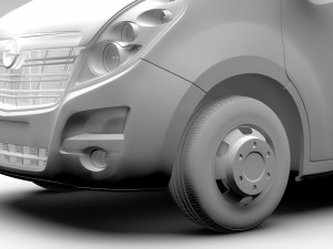 opel movano l4h2 van 2016 Model 3D