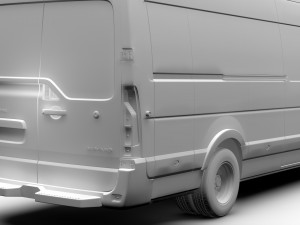 opel movano l4h2 van 2016 Model 3D