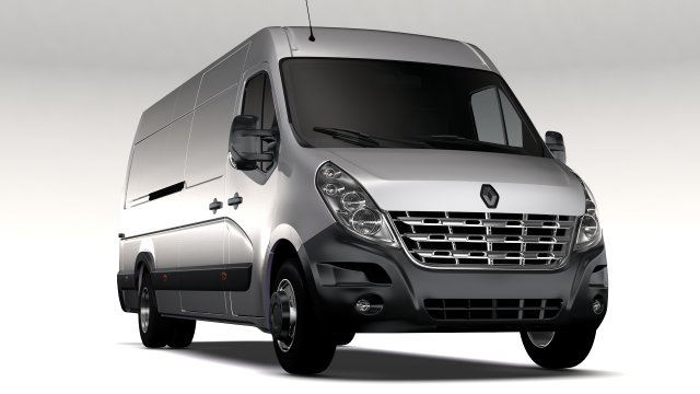 renault master l4h2 van 2010 3D-Modell .c4d .max .obj .3ds .fbx .stl .blend 