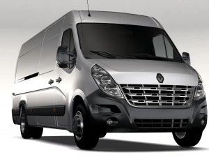 furgone renault master l4h2 del 2010 Modello 3D