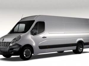 renault master l4h2 van 2010 3D Model