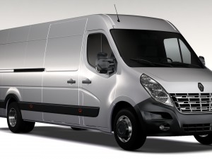 renault master l4h2 van 2010 3D-Modell