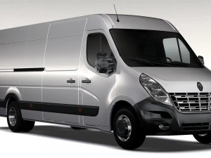 renault master l4h2 van 2010 3D Model