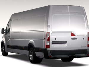 renault master l4h2 van 2010 3D-Modell