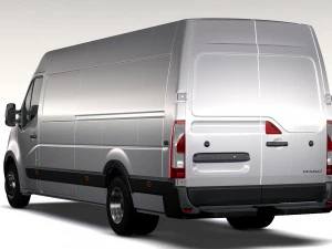 renault master l4h2 van 2010 3D Model