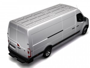 renault master l4h2 van 2010 3D-Modell
