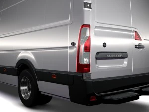 renault master l4h2 van 2010 3D Model