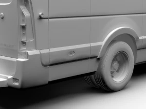 renault master l4h2 van 2010 3D Model