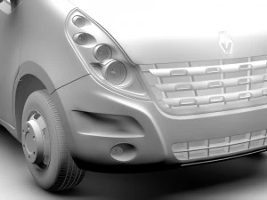 renault master l4h2 van 2010 3D Model