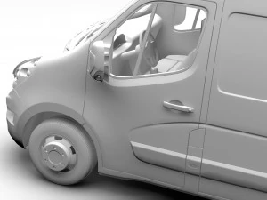 renault master l4h2 van 2010 3D Model