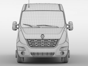 renault master l4h2 van 2010 3D-Modell