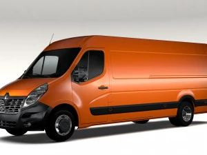 renault master l4h2 van 2017 3D Model