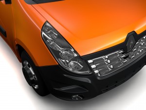 renault master l4h2 van 2017 3D Модель