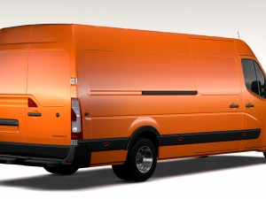 renault master l4h2 van 2017 3D Модель