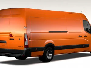 renault master l4h2 van 2017 3D Model