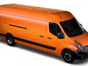 renault master l4h2 van 2017 3D Модель
