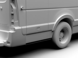 renault master l4h2 van 2017 3D Модель