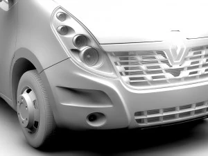 renault master l4h2 van 2017 3D Model