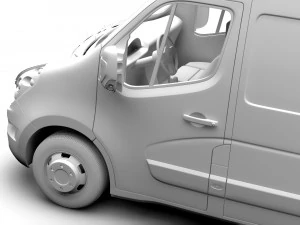 renault master l4h2 van 2017 3D Model
