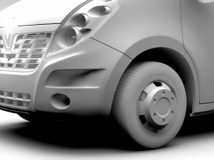 renault master l4h2 van 2017 3D Model