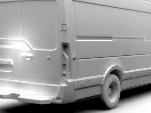 renault master l4h2 van 2017 3D Модель