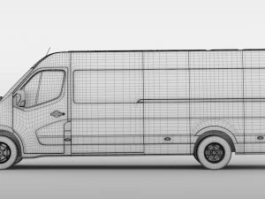 renault master l4h2 van 2017 3D Model