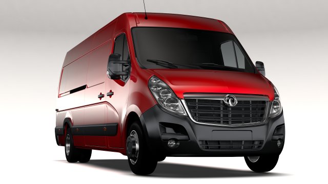 vauxhall movano l4h2 van 2016 Modello 3D .c4d .max .obj .3ds .fbx .stl .blend 