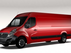 vauxhall movano l4h2 van 2016 Modello 3D