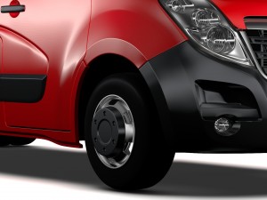vauxhall movano l4h2 van 2016 Modello 3D