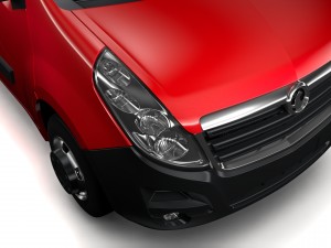 vauxhall movano l4h2 van 2016 Modello 3D