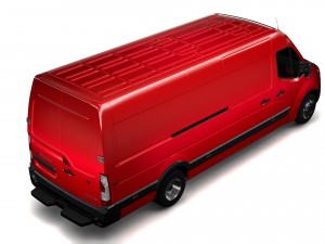 vauxhall movano l4h2 van 2016 Modello 3D