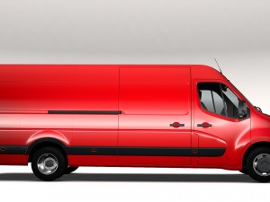 vauxhall movano l4h2 van 2016 Modello 3D