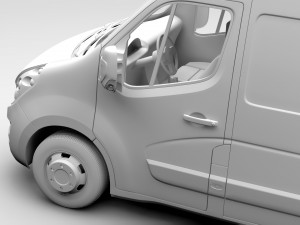 vauxhall movano l4h2 van 2016 Modello 3D