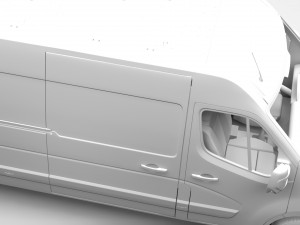 vauxhall movano l4h2 van 2016 Modello 3D