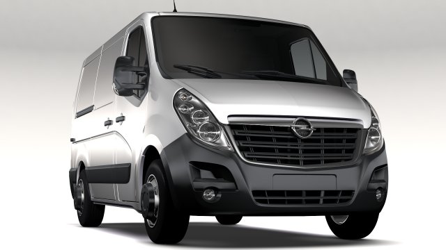opel movano l1h1 van 2016 3D Model .c4d .max .obj .3ds .fbx .stl .blend 