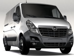 opel movano l1h1 van 2016 3D मॉडल