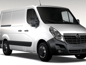 opel movano l1h1 van 2016 3D Model