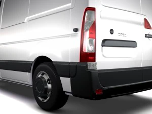 opel movano l1h1 van 2016 3D Model