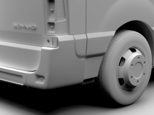 opel movano l1h1 van 2016 3D Model
