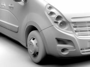 opel movano l1h1 van 2016 3D Model