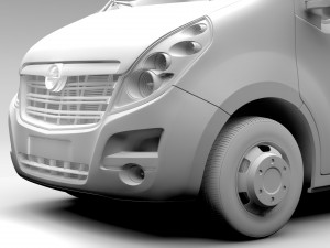 opel movano l1h1 van 2016 3D Model